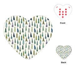 Christmas Tree Playing Cards Single Design (heart) by nate14shop