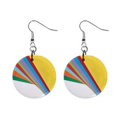 Paper Mini Button Earrings by nate14shop