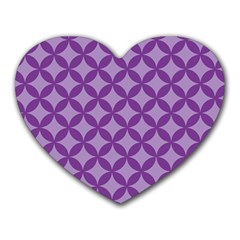 Purple-background Heart Mousepads by nate14shop