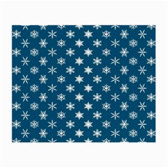 Snowflakes 001 Small Glasses Cloth by nate14shop