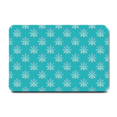 Snowflakes 002 Small Doormat  by nate14shop