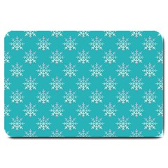 Snowflakes 002 Large Doormat  by nate14shop