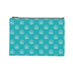 Snowflakes 002 Cosmetic Bag (large) by nate14shop
