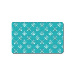 Snowflakes 002 Magnet (name Card) by nate14shop