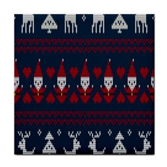 Christmas-seamless-knitted-pattern-background 003 Face Towel