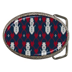 Christmas-seamless-knitted-pattern-background 004 Belt Buckles by nate14shop