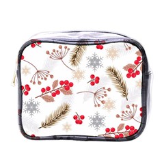 Christmas-seamless-pattern-with-fir-branches Mini Toiletries Bag (one Side) by nate14shop