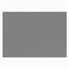 Small Soot Black And White Handpainted Houndstooth Check Watercolor Pattern Large Glasses Cloth (2 Sides) by PodArtist