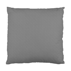 Small Soot Black And White Handpainted Houndstooth Check Watercolor Pattern Standard Cushion Case (two Sides) by PodArtist