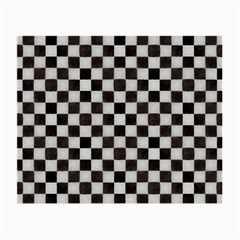 Large Black And White Watercolored Checkerboard Chess Small Glasses Cloth