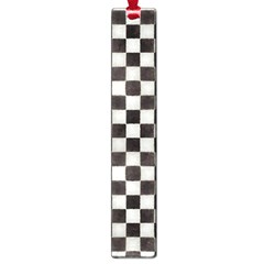 Large Black And White Watercolored Checkerboard Chess Large Book Marks