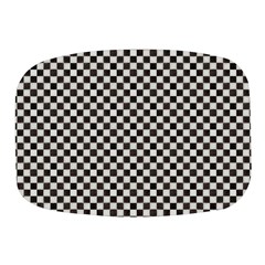 Black And White Watercolored Checkerboard Chess Mini Square Pill Box by PodArtist