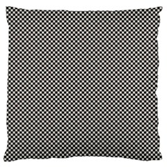 Small Black And White Watercolor Checkerboard Chess Standard Flano Cushion Case (one Side) by PodArtist