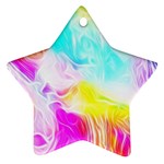 Background-drips-fluid-colorful Ornament (Star) Front