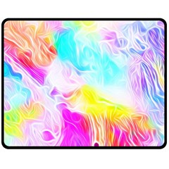 Background-drips-fluid-colorful Fleece Blanket (medium)  by Jancukart