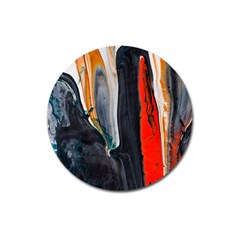 Art-modern-painting-background Magnet 3  (round)