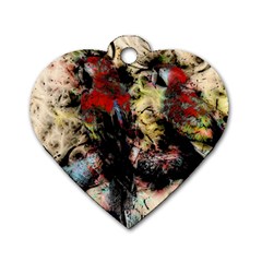 Ara-bird-parrot-animal-art Dog Tag Heart (one Side)