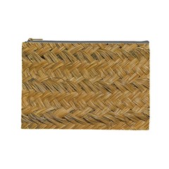 Esparto-tissue-braided-texture Cosmetic Bag (large) by Jancukart