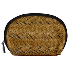 Esparto-tissue-braided-texture Accessory Pouch (large) by Jancukart