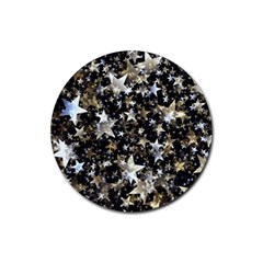 Background-star-christmas-advent Rubber Coaster (round)
