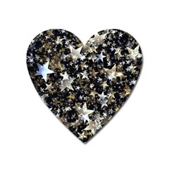 Background-star-christmas-advent Heart Magnet