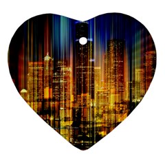 Skyline-light-rays-gloss-upgrade Ornament (heart)