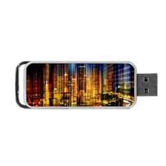 Skyline-light-rays-gloss-upgrade Portable Usb Flash (two Sides) by Jancukart