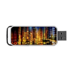 Skyline-light-rays-gloss-upgrade Portable Usb Flash (two Sides) by Jancukart