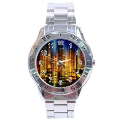 Skyline-light-rays-gloss-upgrade Stainless Steel Analogue Watch by Jancukart