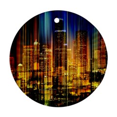 Skyline-light-rays-gloss-upgrade Ornament (round)