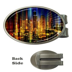 Skyline-light-rays-gloss-upgrade Money Clips (oval) 