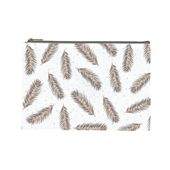 Christmas-seamless-pattern-with-gold-fir-branches Cosmetic Bag (large) by nate14shop