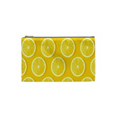 Lemon-fruits-slice-seamless-pattern Cosmetic Bag (small) by nate14shop