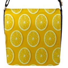 Lemon-fruits-slice-seamless-pattern Flap Closure Messenger Bag (s) by nate14shop