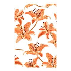 Lily-flower-seamless-pattern-white-background Shower Curtain 48  X 72  (small)  by nate14shop