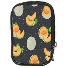 Melon-whole-slice-seamless-pattern Compact Camera Leather Case by nate14shop