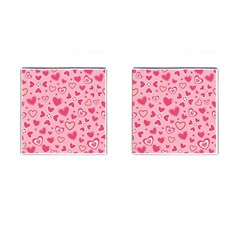 Scattered-love-cherry-blossom-background-seamless-pattern Cufflinks (square) by nate14shop