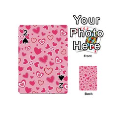 Scattered-love-cherry-blossom-background-seamless-pattern Playing Cards 54 Designs (Mini)