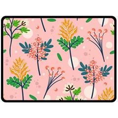 Seamless-floral-pattern 001 Double Sided Fleece Blanket (large)  by nate14shop