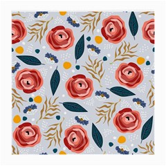 Seamless-floral-pattern Medium Glasses Cloth (2 Sides) by nate14shop