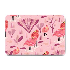 Seamless-pattern-with-flamingo Small Doormat  by nate14shop