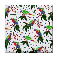 Seamless-pattern-with-parrot Face Towel by nate14shop