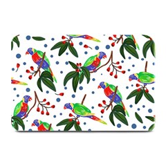 Seamless-pattern-with-parrot Plate Mats by nate14shop