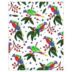 Seamless-pattern-with-parrot Drawstring Bag (small)