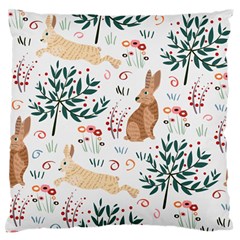 Seamless-pattern-with-rabbit Standard Flano Cushion Case (one Side) by nate14shop