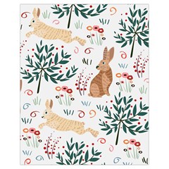 Seamless-pattern-with-rabbit Drawstring Bag (small)