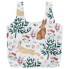 Seamless-pattern-with-rabbit Full Print Recycle Bag (xxxl) by nate14shop