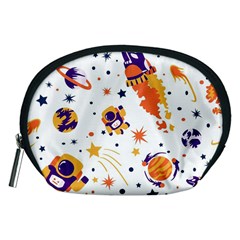 Seamless-pattern-with-spaceships-stars 005 Accessory Pouch (medium) by nate14shop