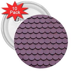 House-roof 3  Buttons (10 pack) 