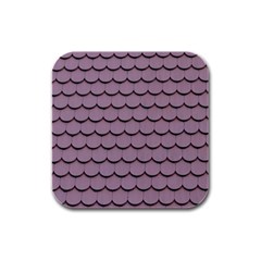 House-roof Rubber Square Coaster (4 pack)